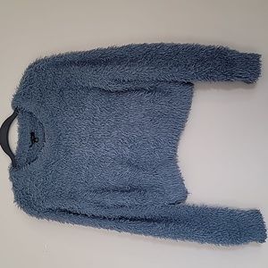 LOVE TREE - Super Soft Fuzzy Seater, blue gray